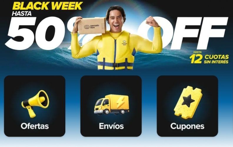 MercadoLibre Black Week 50% OFF